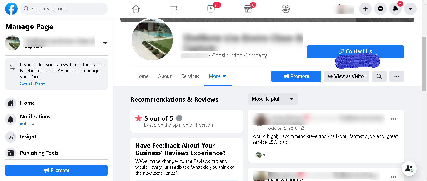 facebook customer reviews